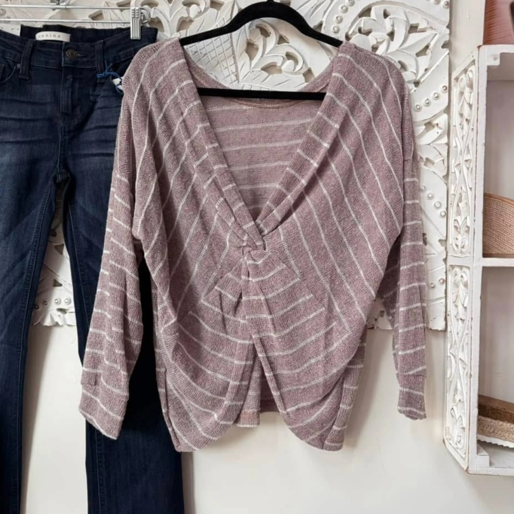 Striped Knit Sweater